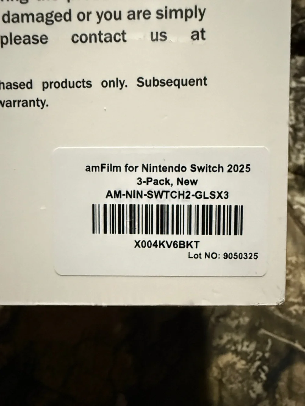 Nintendo switch 3- pack amFilm Tempered Glass Screen Protector